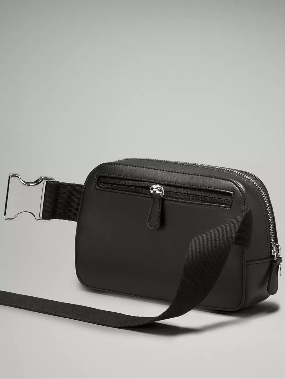 NWT Everywhere Belt Bag Cactus "Leather" 1L Black / Silver - Picture 12 of 15